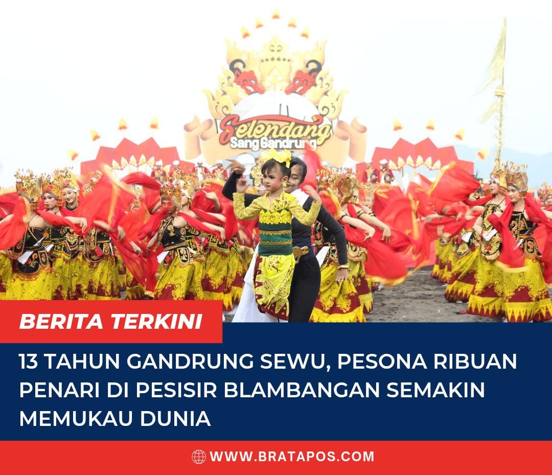 13 Tahun Gandrung Sewu, Pesona Ribuan Penari di Pesisir Blambangan Semakin Memukau Dunia