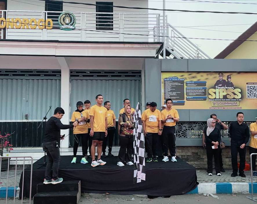 1500 Peserta Lari Sukseskan Bhayangkara Run 2026 Polres Ponorogo