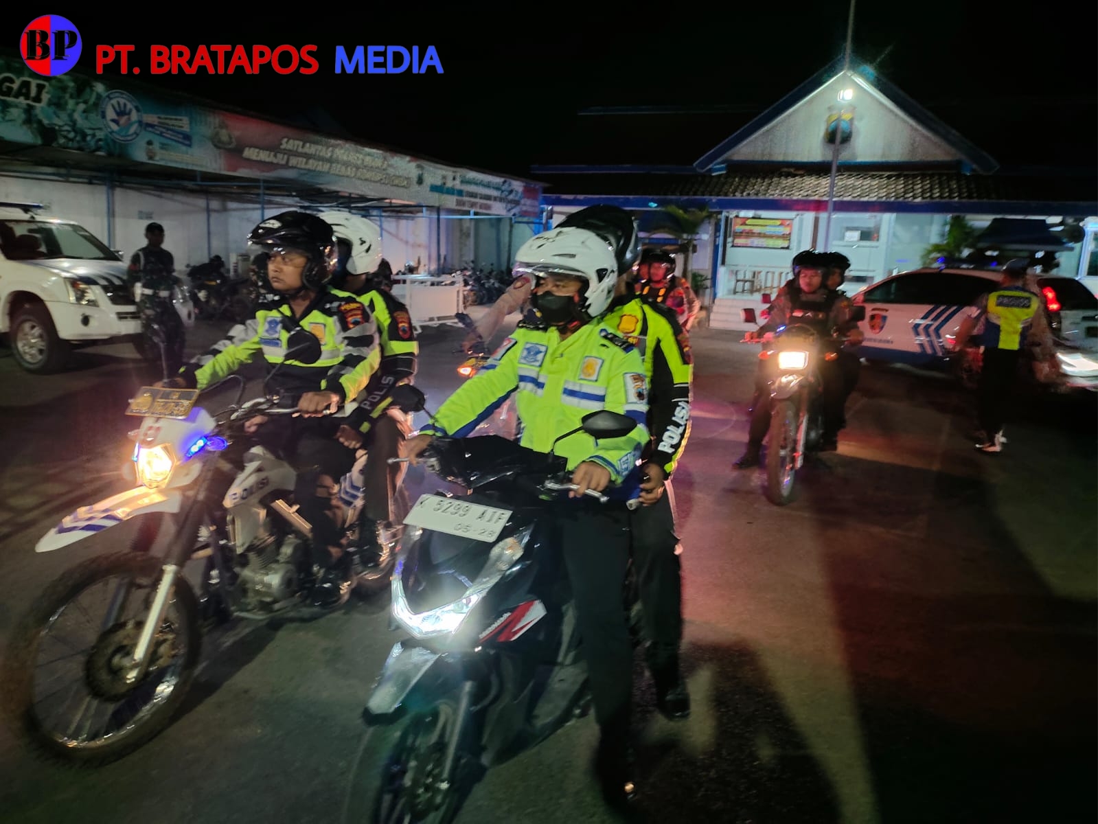 Satlantas Polres Blora Patroli Malam Hari Sasar Pengguna Knalpot Brong