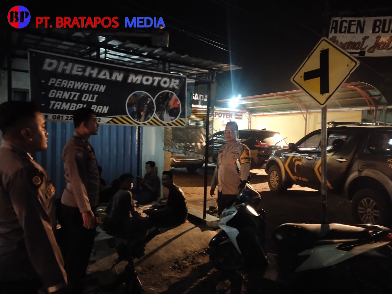 Antisipasi Balap Liar dan Penggunaan Knalpot Brong, Polsek Kunduran Sambangi Tempat Nongkrong Para Pemuda