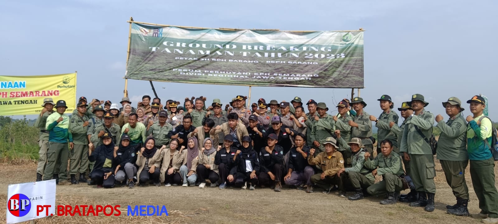 Ground Breaking Tanaman Dalam Rangka Pencapaian Kinerja Menuju Perhutani yang Mandiri, Lestari dan Bermartabat