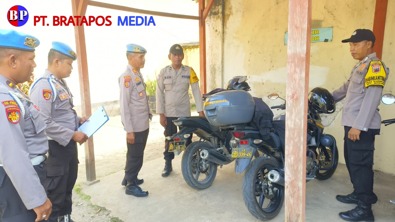 Cegah Knalpot Brong, Kasi Propam Polres Blora Sidak Polsek Ngawen