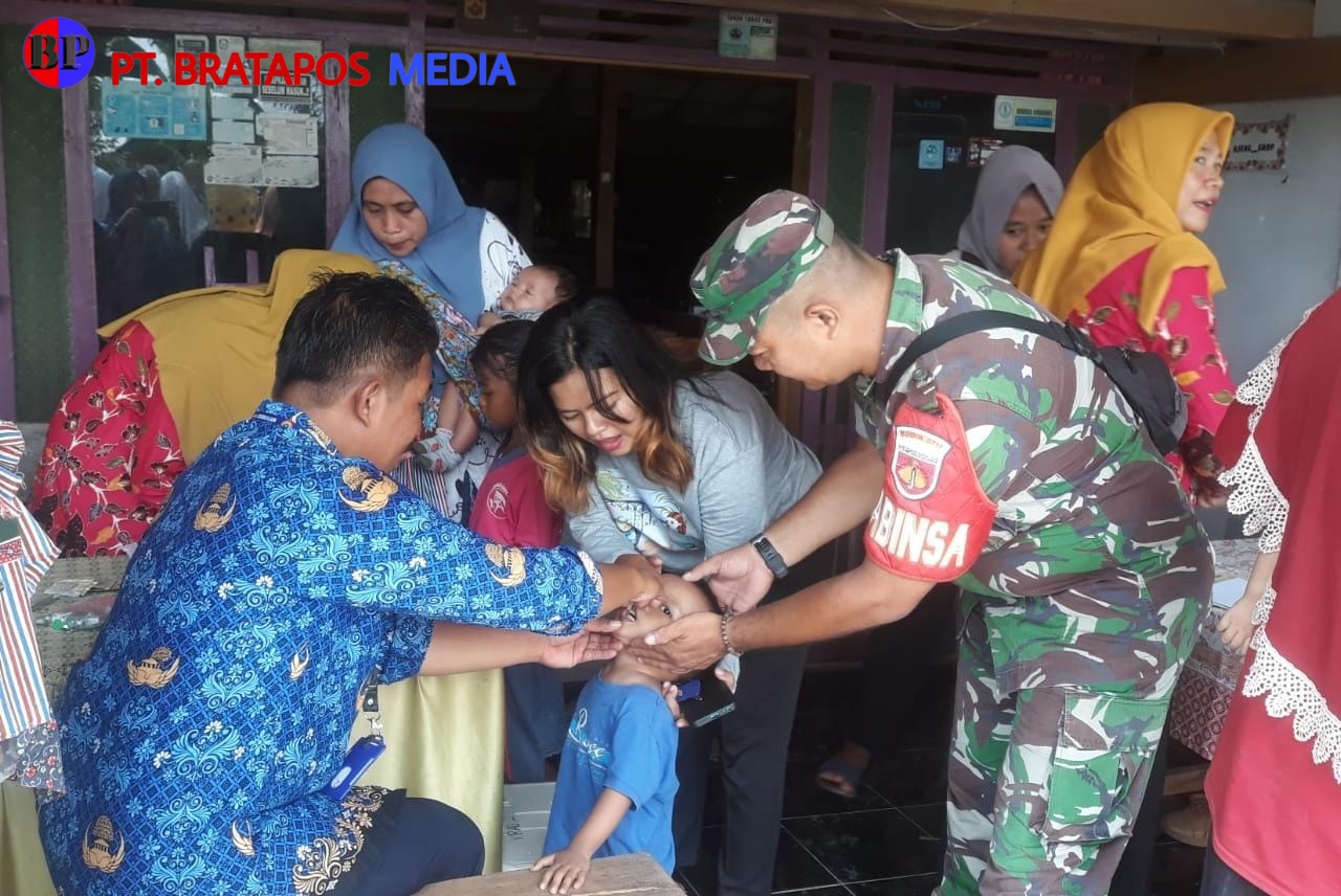 Turut Sukseskan Sub PIN Polio, TNI Lakukan Pendampingan