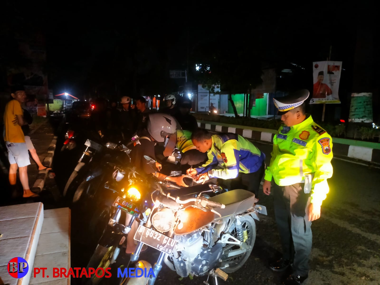 Razia Malam Minggu, Polresta Pati Jaring 84 Motor dan 4 Pelaku Balap Liar