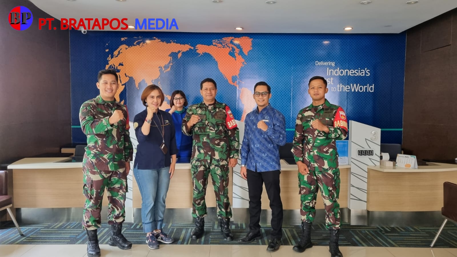 Ada Maksud dan Tujuan Apa Babinsa Tipes Datangi Kantor Garuda Indonesia?