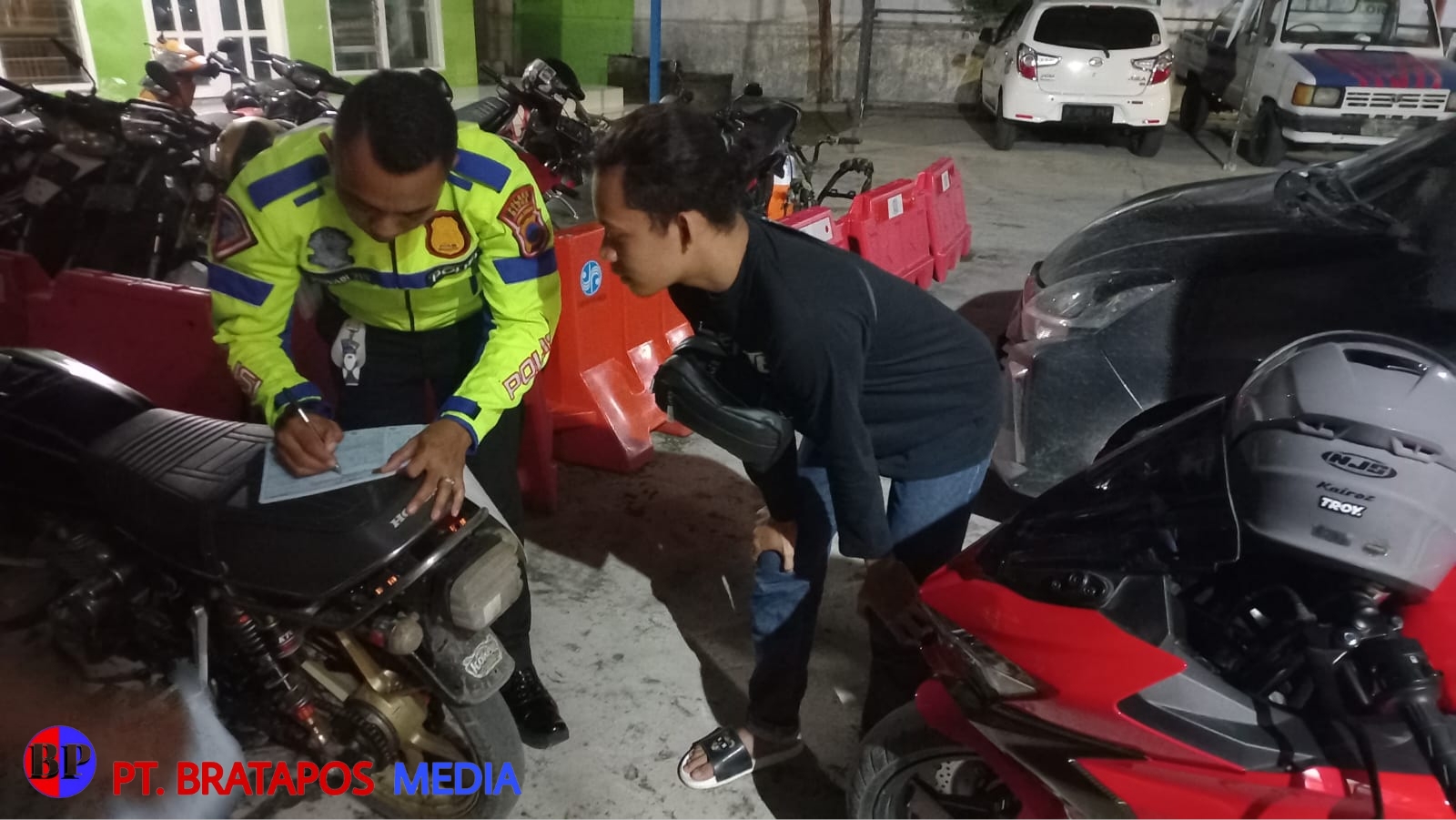 Patroli Polsek Cepu, Sasar Balap Liar dan Knalpot Tidak Sesuai Standar