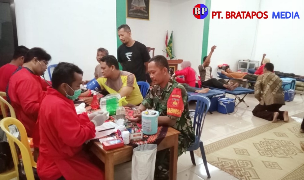 TNI Polri Turut Sukseskan Kegiatan Donor Darah