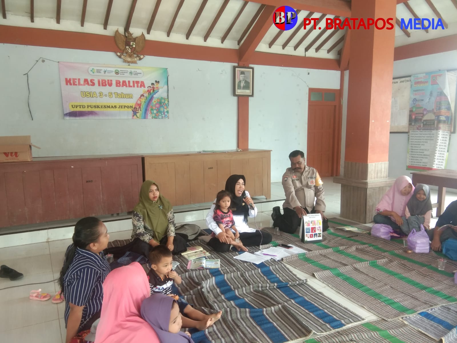 Bhabinkamtibmas Polsek Jepon Lakukan Pendampingan Posyandu