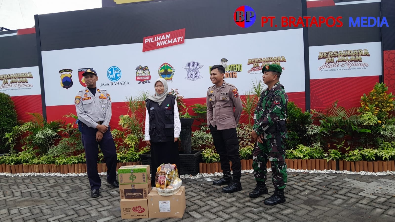 Dandim bersama Bupati dan Jajaran Forkompimda Kabupaten Demak Cek Pos Pam Lebaran 2024