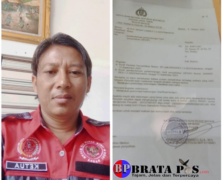 Ketua LSM GMAS Kabupaten Madiun, Kecewa Penyidikan Kasus Penyerobotan Tanah Dihentikan