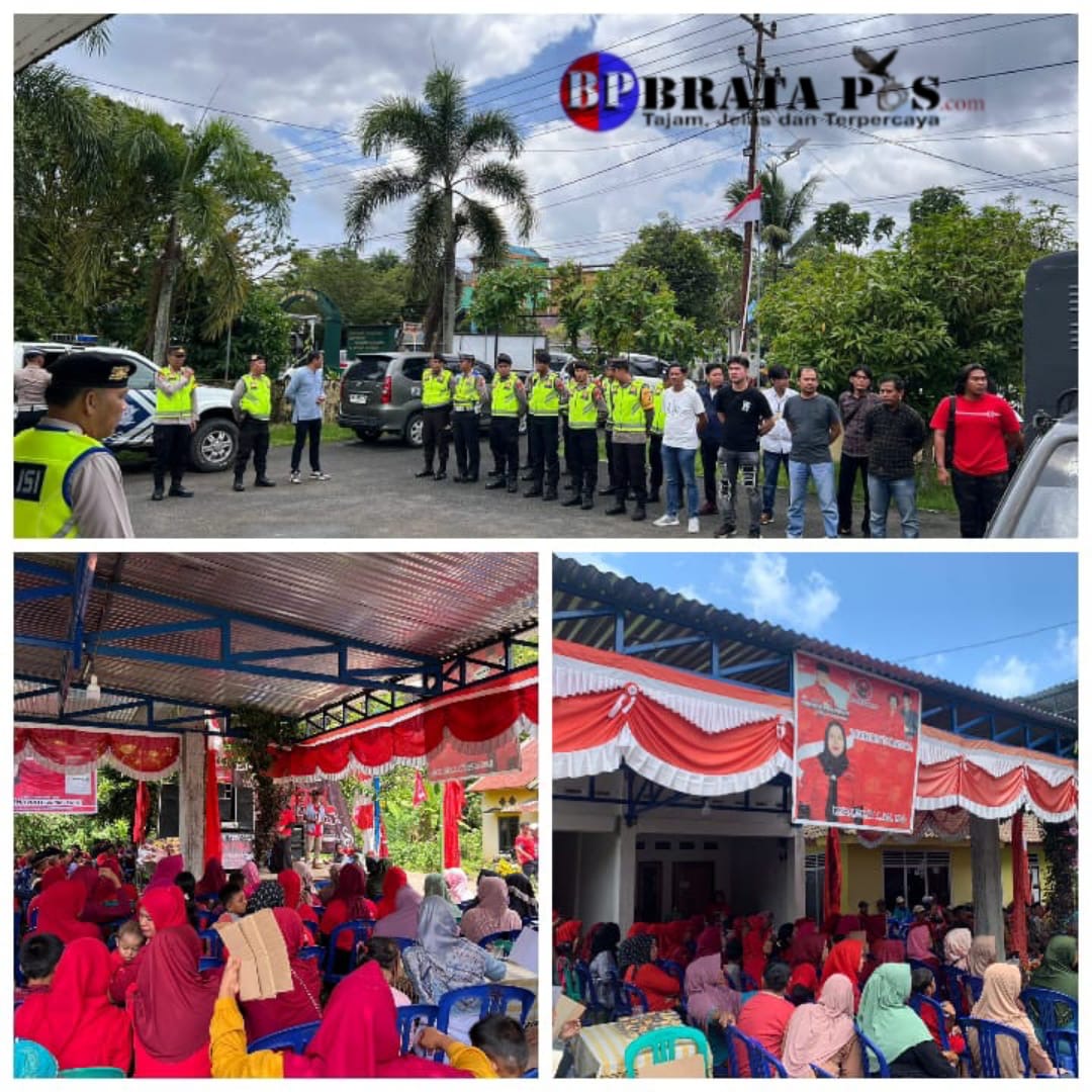 Ciptakan Situasi Aman dan Tertib, Polres Musi Rawas dan Polsek Tugumulyo Kawal Kampanye di Desa Surodadi