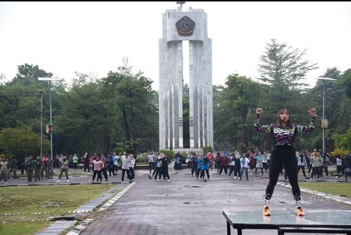 ASN Sidoarjo Kembali Aktif,senam bersama dan  Ditambah Pemeriksaan Kesehatan Gratis