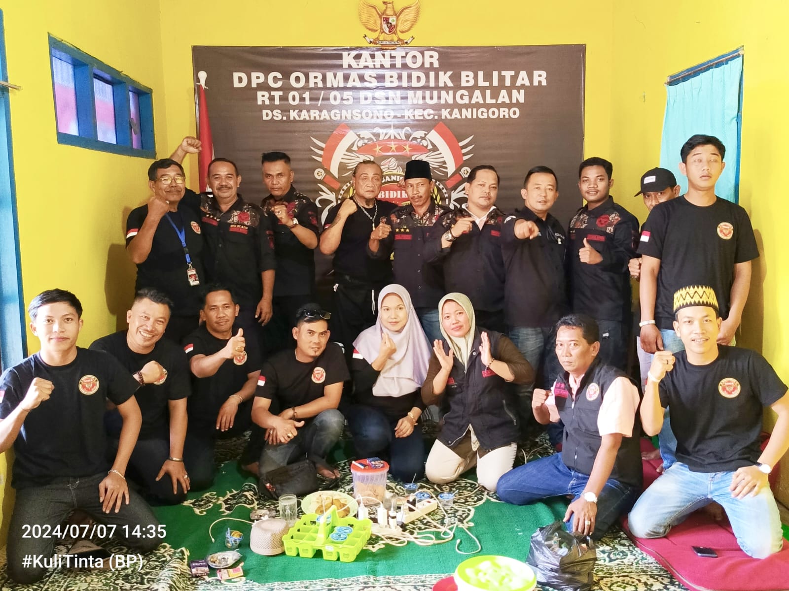 Silahturahmi Ke Bumi Proklamator, Ketum Ormas Bidik Berkunjung Ke Sekretariat DPC Bidik Blitar
