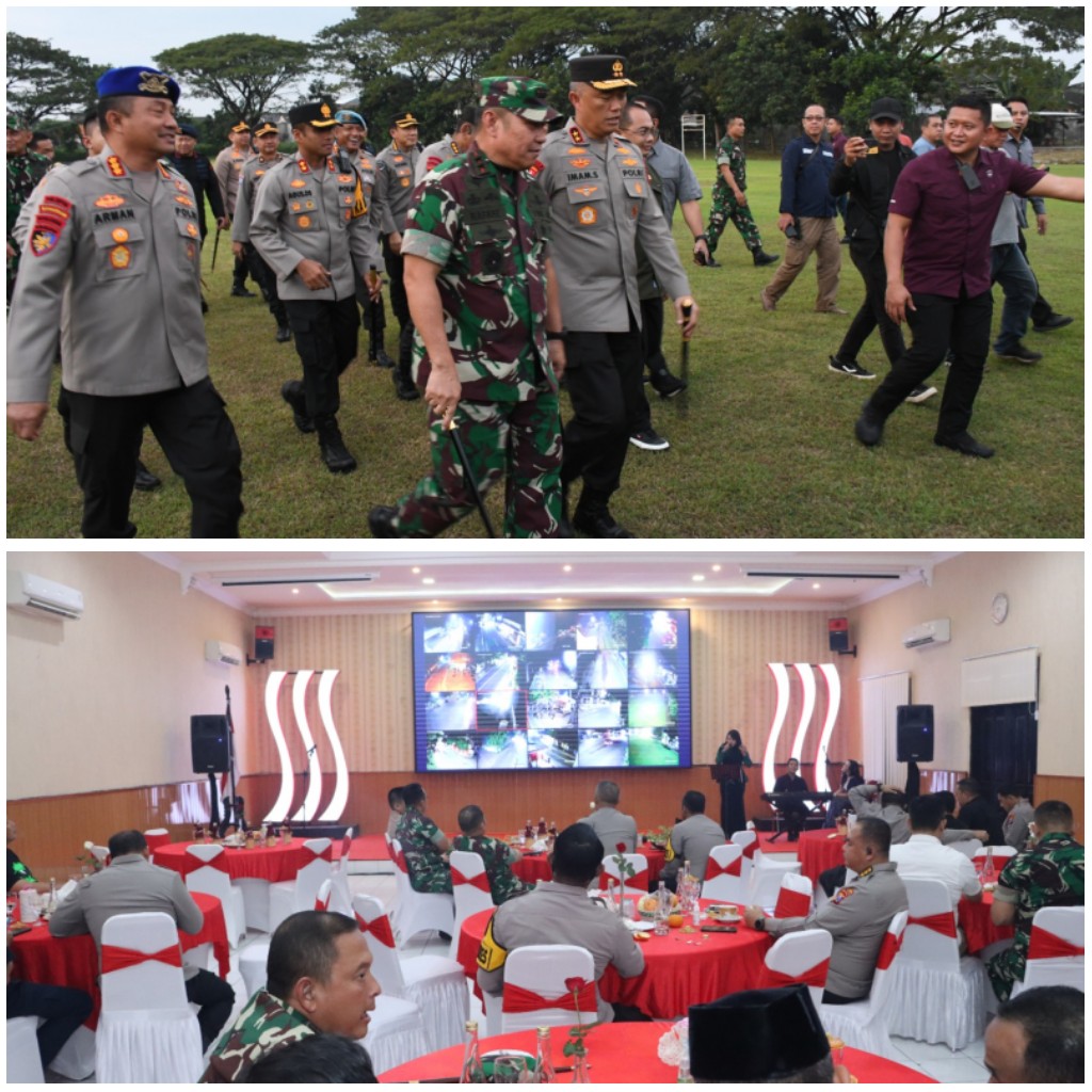 Kapolda Jatim bersama Pangdam V Brawijaya Safari Kamtibmas, Serta Melakukan Monitoring Kegiatan Suroan