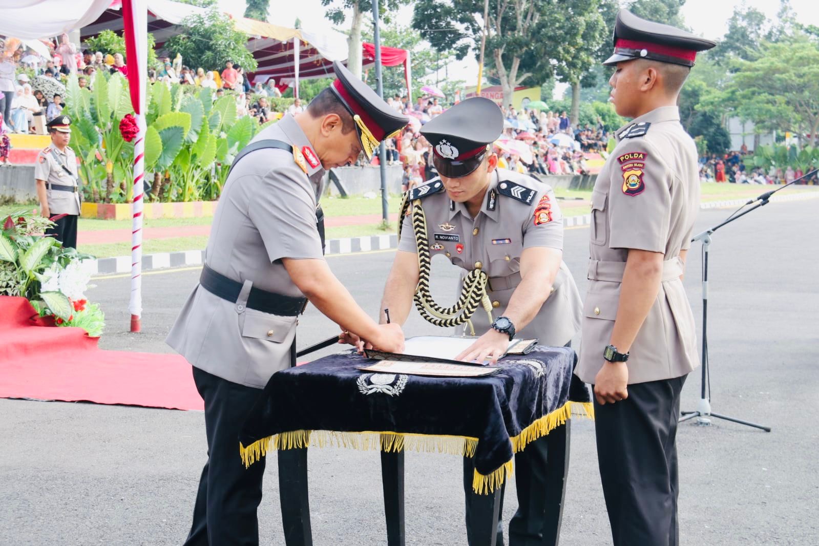 Kapolda Sumsel Irjen A Rachmad Wibowo Lantik 167 Bintara Polri Lulusan Pendidikan Pembentukan di SPN Betung