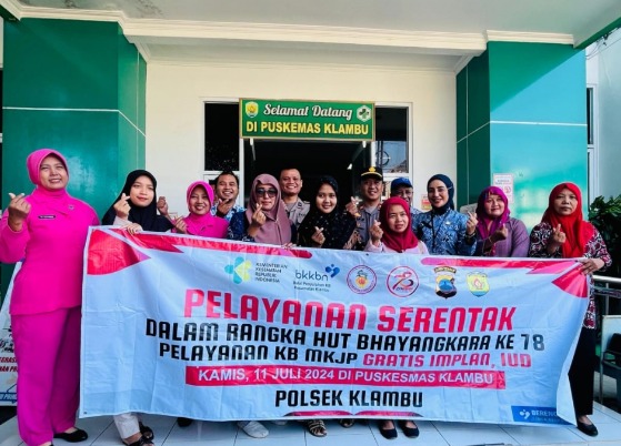 Polsek Klambu Polres Grobogan Gelar Bakti Kesehatan, Peringati Hari Bhayangkara