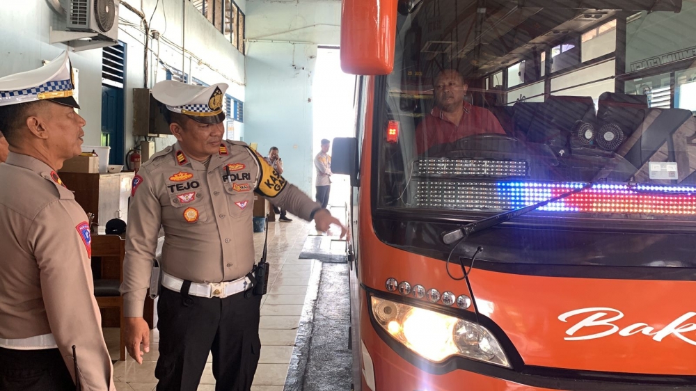 Dishub dan Polres Grobogan Gelar Ramp Check dalam Rangka Operasi Patuh Candi 2024