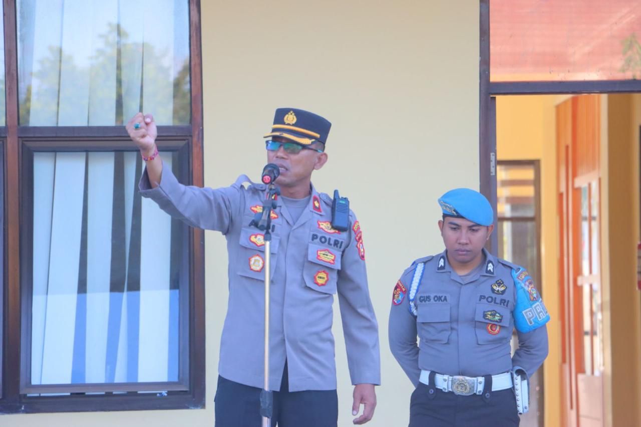 Wakapolres Lombok Utara Tekankan Etika dan Disiplin dalam Apel Pagi