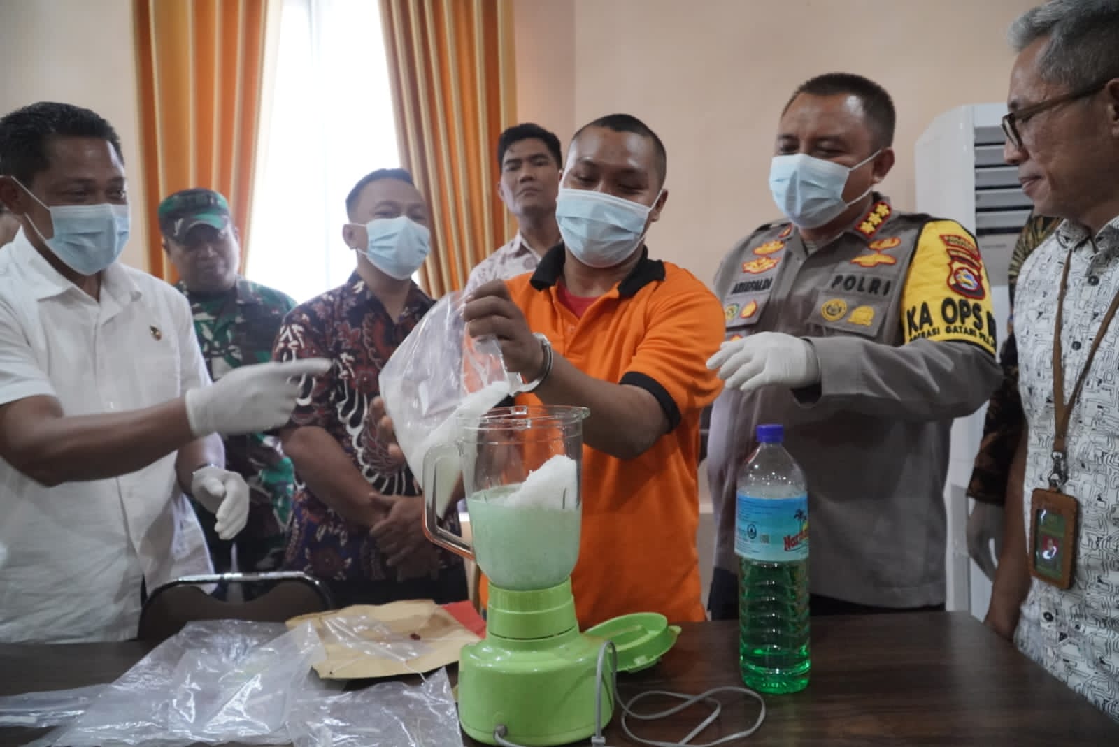 Polresta Mataram Lakukan Pemusnahan BB Sabu Hasil Ungkap Ops Antik Rinjani 2024 Seberat 971,72 Gram