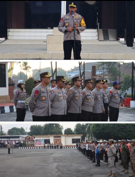 Polres Lotim Siagakan 220 Personil Amankan Pendaftaran Paslon Bupati/Wakil Bupati di KPU Lotim