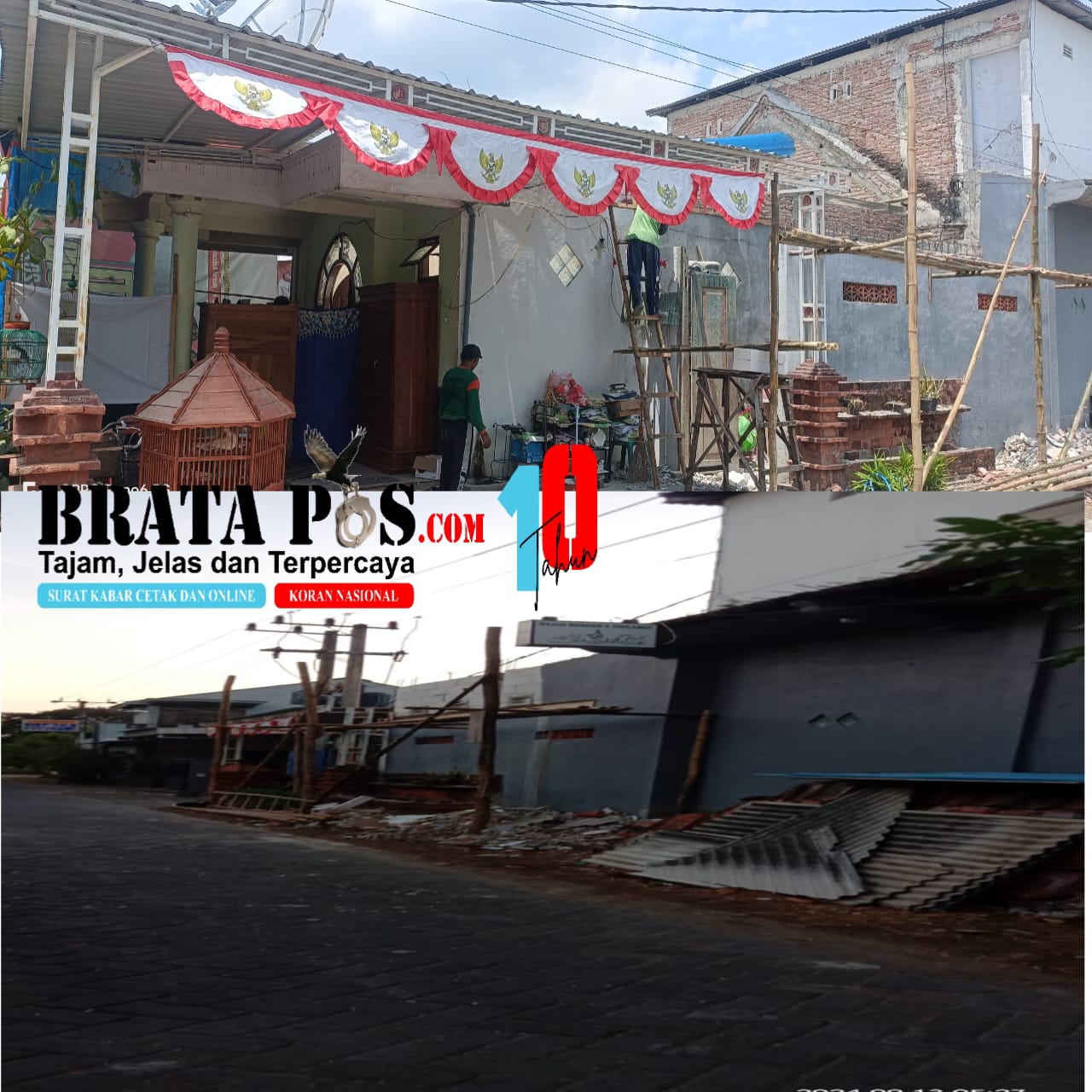 Uang bantuan dari pemerintah atau jasmas dipakai bangun rumah
