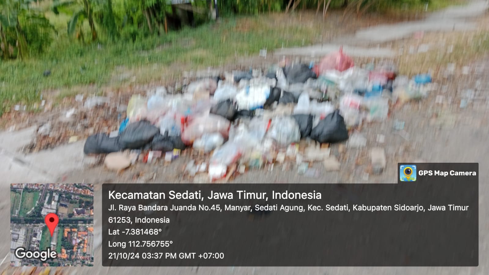 Adanya Pembiaran Sampah Di Wilayah Kecamatan Sedati, Jawa Timur