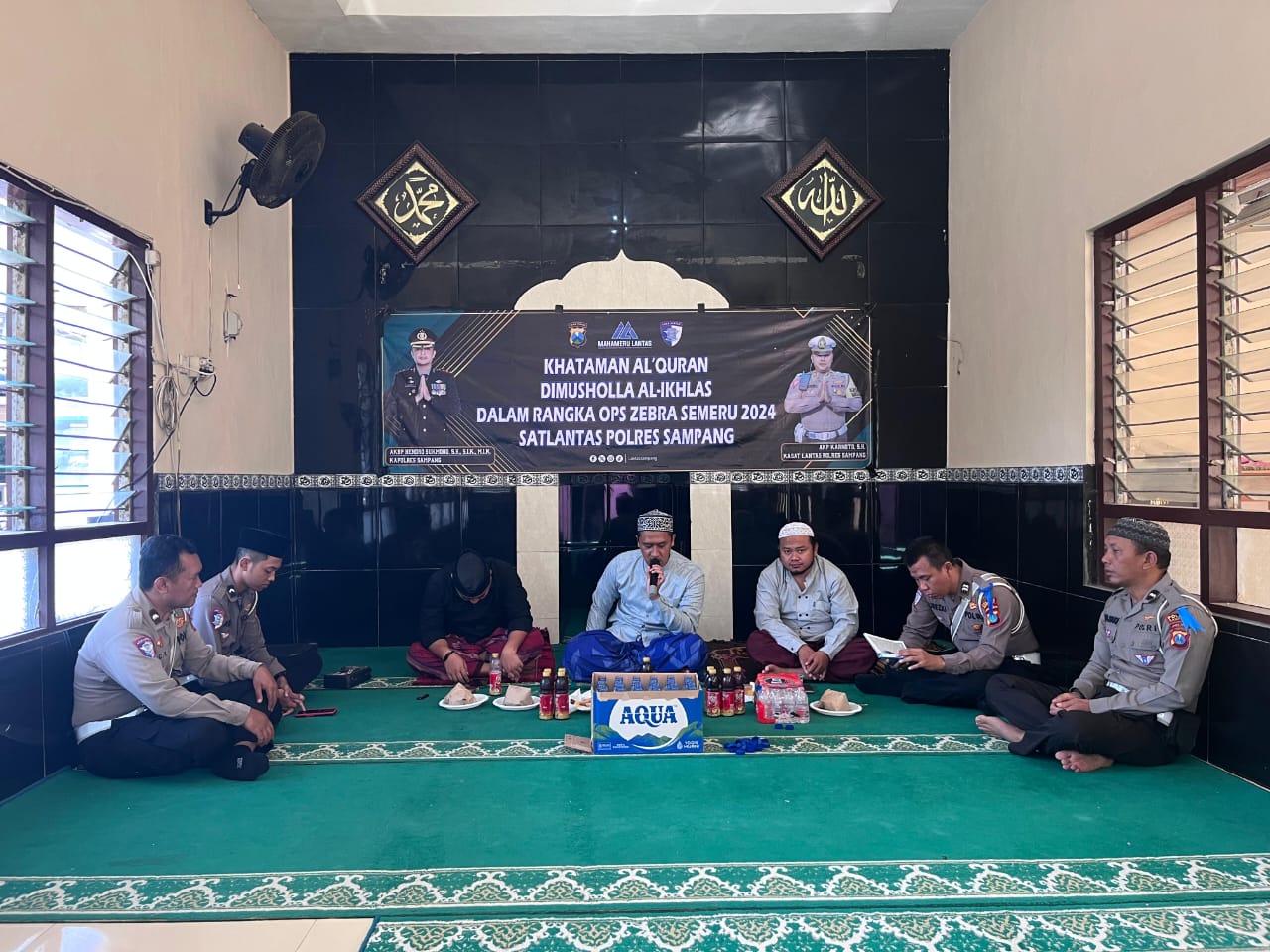 Satlantas Polres Sampang Gelar Khotaman Alqur'an Dalam Rangka ops Zebra Semeru Tahun 2024