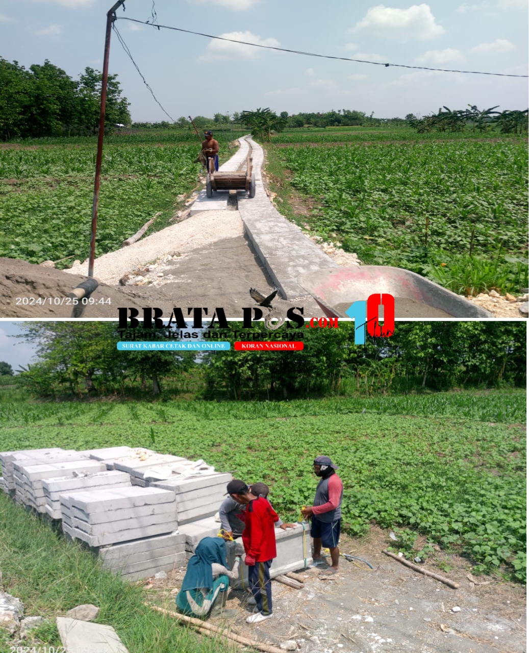 Di Duga Pengerjaan Proyek JUT Di Desa Turi,Bak Proyek Siluman Karena Tak Di Lengkapi Papan Informasi Ramai Jadi Sorotan Publik