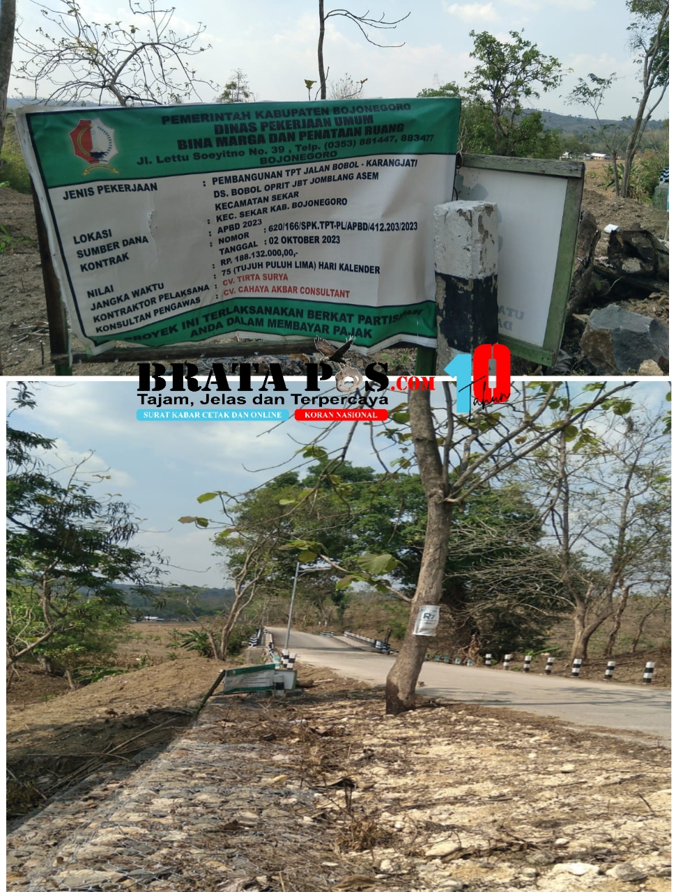 Di Duga Pengerjaan Proyek Bronjong Yang Gunakan Batu Kapur,Ramai Jadi Sorotan Warga.
