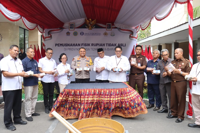 Kapolresta Mataram Hadiri Pemusnahan Uang Palsu Oleh Perwakilan BI NTB