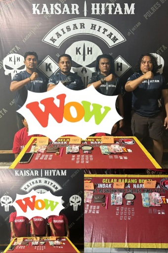 Tim KAISAR HITAM Satresnarkoba Polres Bima Kota Amankan 3 IRT Pengedar Narkoba