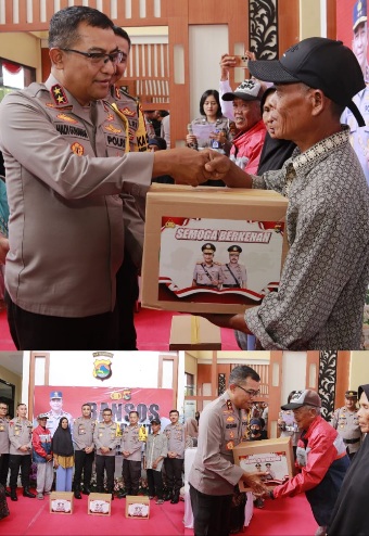 Kapolda NTB Kunjungi Polres Lotara Jelang Nataru, Sekaligus Salurkan Bantuan Sosial Kepada Lansia
