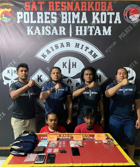 Tim KAISAR HITAM Satresnarkoba Polres Bima Kota Amankan 2 Pengedar Narkoba