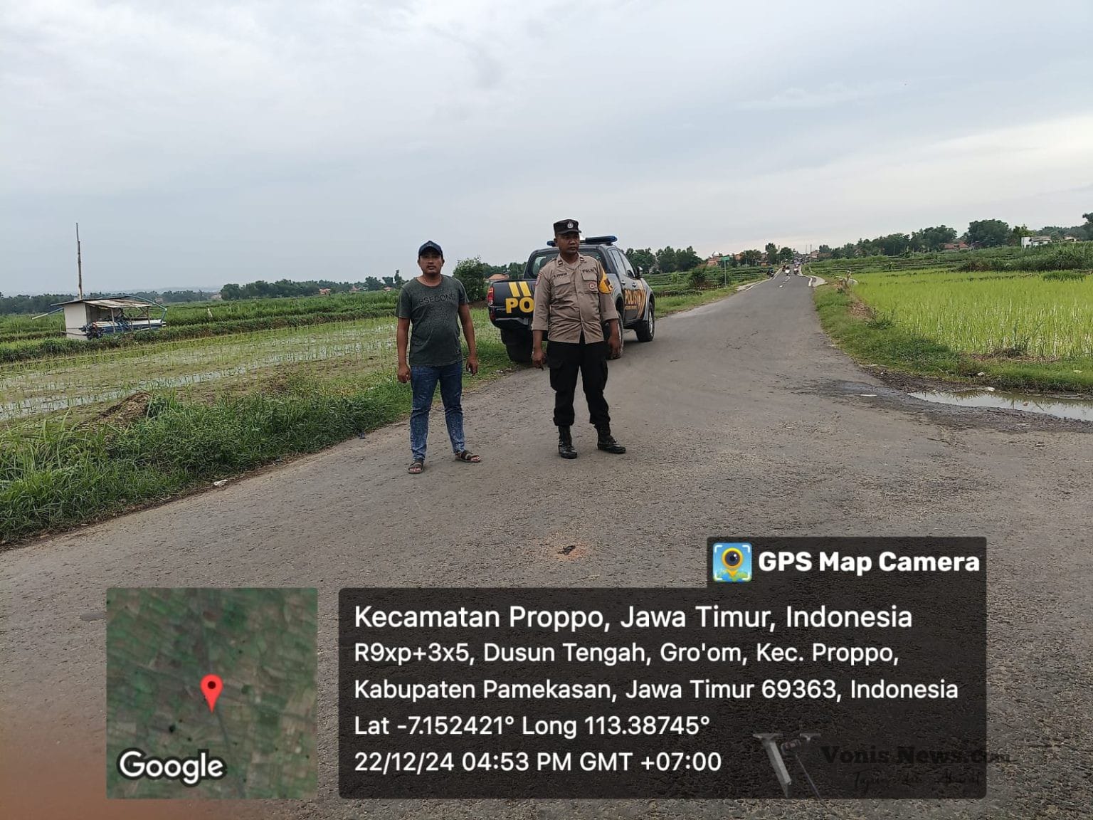 Polsek Proppo Gelar Patroli Di Simpang Empat Patase'an, Antisipasi Ada Balap Liar