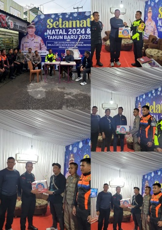 Cek Pam Pos Terpadu Kapolres Lombok Timur Jamin Keamanan Natal dan Tahun Baru