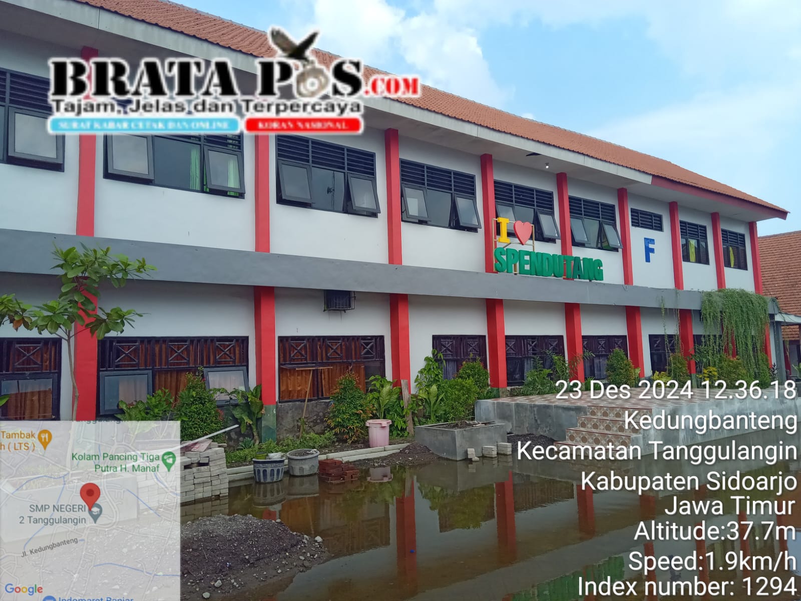 Dinas Bungkam Terkait Rehabilitasi SMPN 2 Tanggulangin Di Nilai Gagal Kontruksi