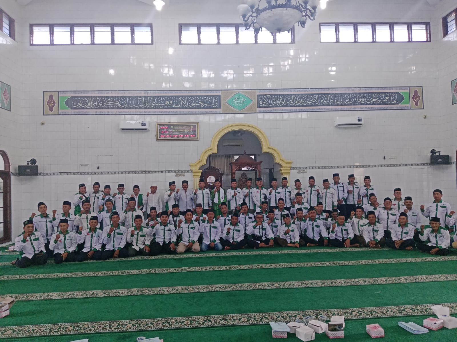 Istighosah Akbar MWC NU Pancur Batu dalam rangka Harlah NU ke 102 berjalan Sukses