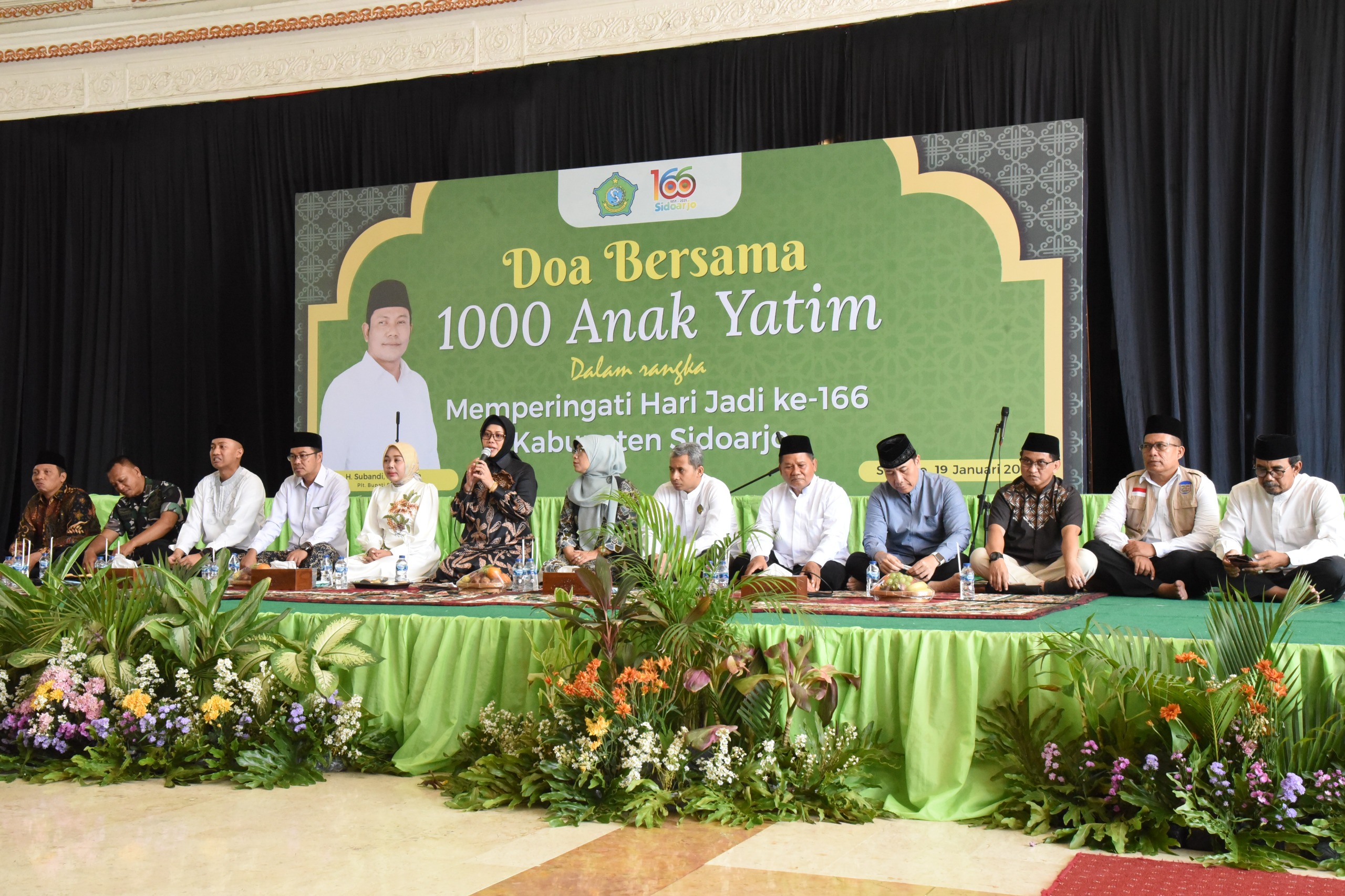 Doa Bersama 1000 Anak Yatim Piatu, Sekda Sidoarjo Minta Keselamatan Untuk Sidoarjo