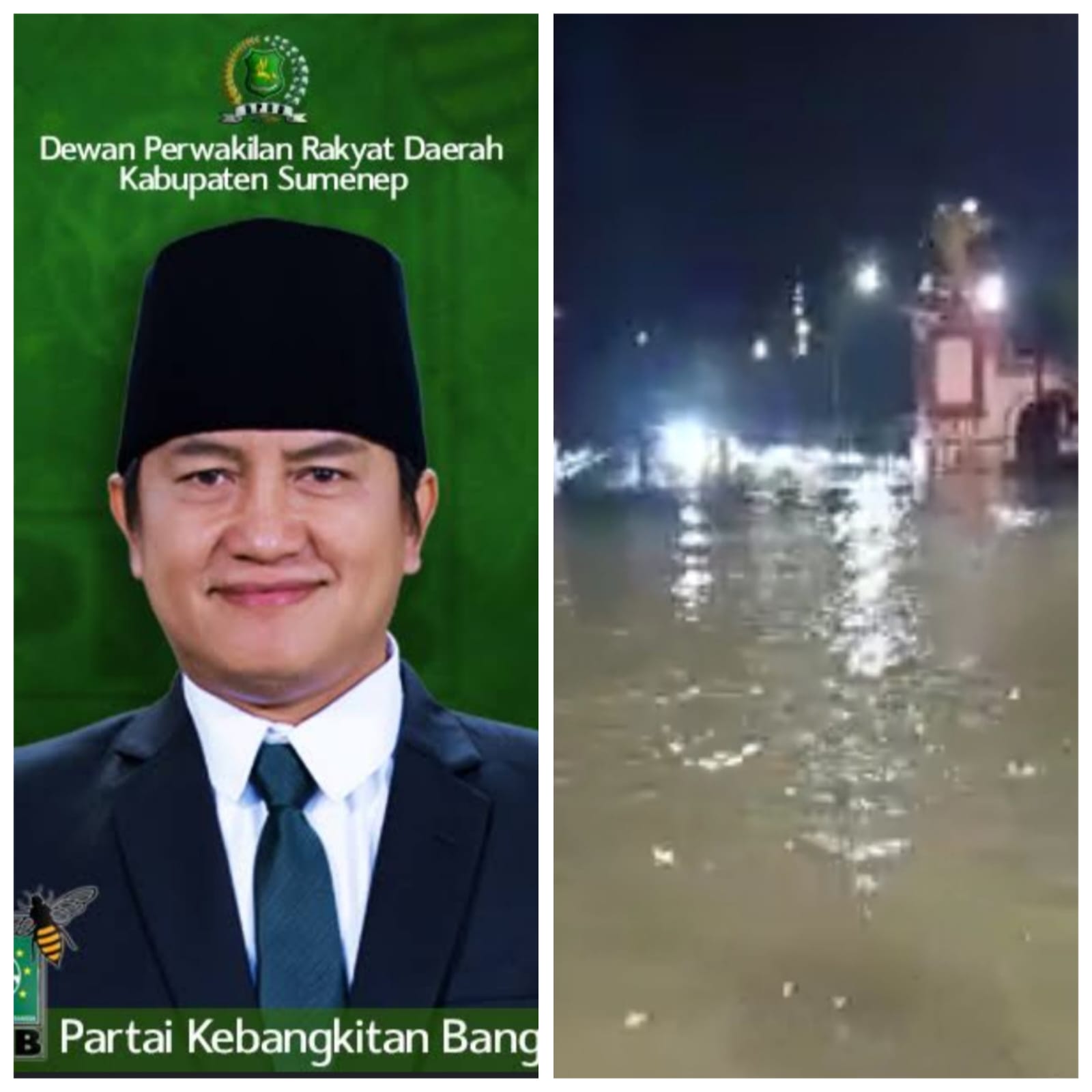 Banjir di Jalan Nasional Menjadi Rutinitas Tahunan, Komisi III DPRD Anggap Coreng Wajah Sumenep