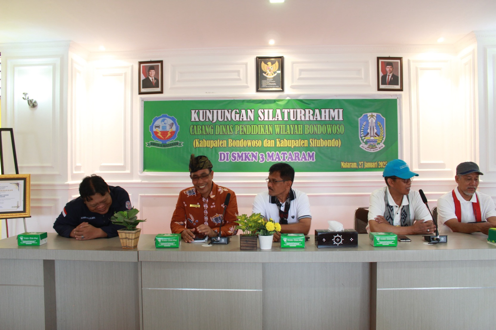 Tim Cabang Dinas Pendidikan Bondowoso Kagum Dengan Strategi Penanganan Siswa SMKN 3 Mataram