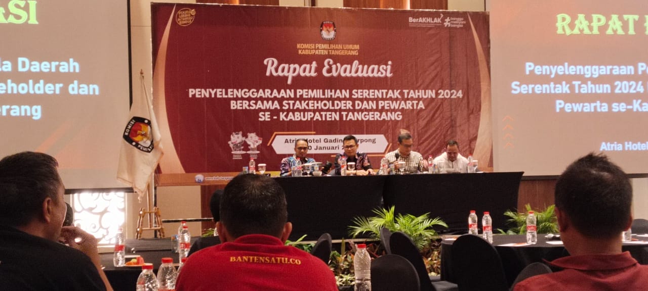 KPU Kabupaten Tangerang Gelar Rapat Evaluasi Pilkada Serentak Tahun 2024