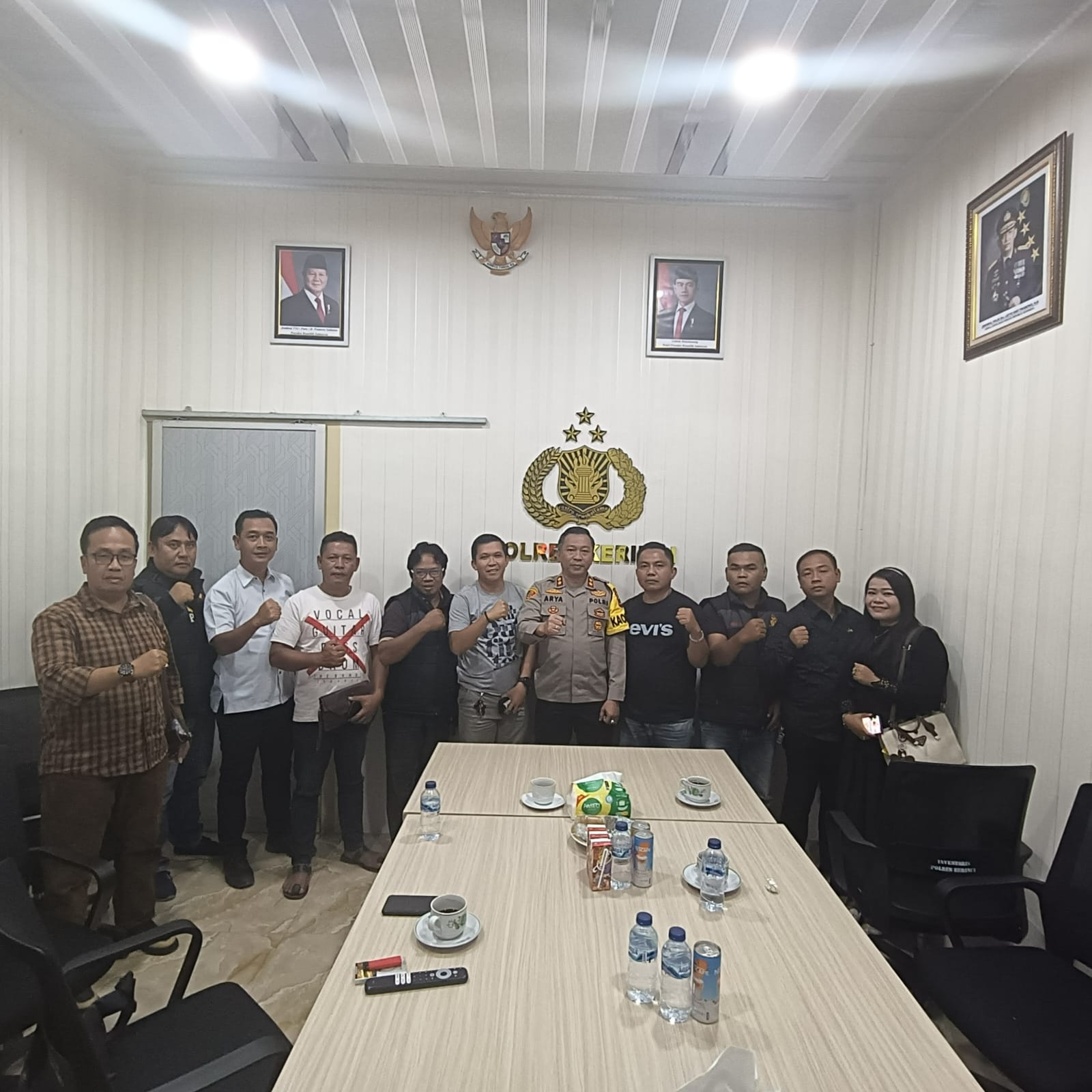 Kapolres Kerinci Sambut Hangat LSM Semut Merah