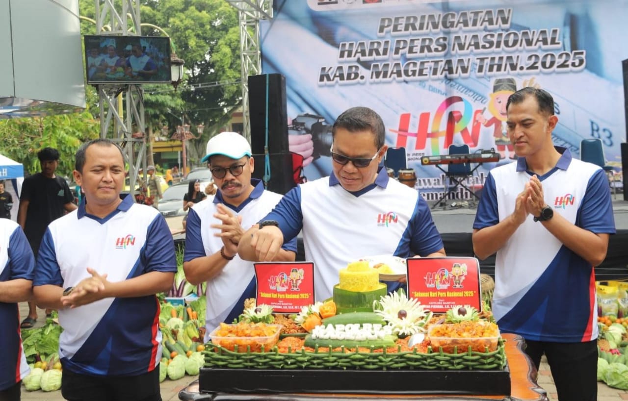 Bersama Insan Pers, Kapolres Magetan Ikut Meriahkan HPN 2025