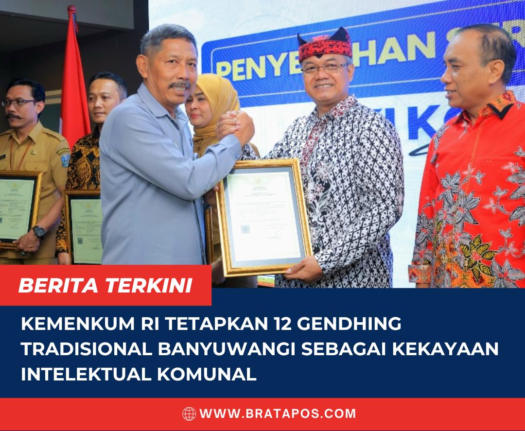 Kemenkum RI Tetapkan 12 Gendhing Tradisional Banyuwangi sebagai Kekayaan Intelektual Komunal