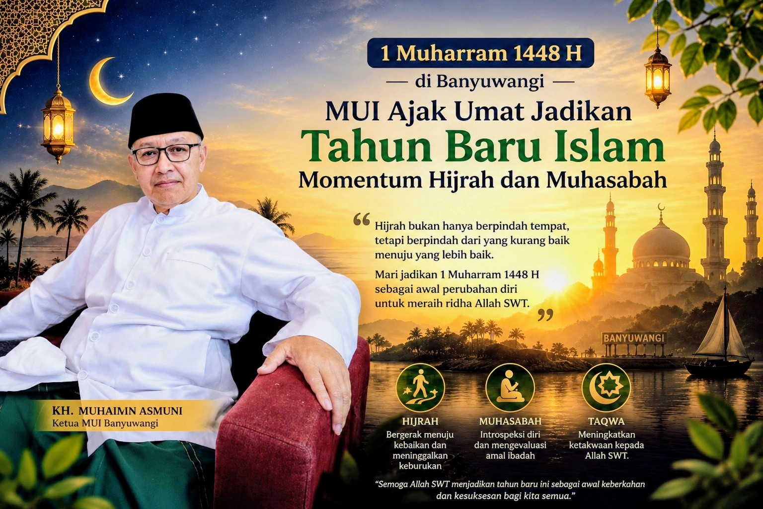 1 Muharram 1448 H di Banyuwangi, MUI Ajak Umat Jadikan Tahun Baru Islam Momentum Hijrah dan Muhasabah