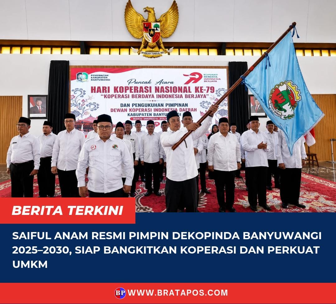 Saiful Anam Resmi Pimpin Dekopinda Banyuwangi 2025–2030, Siap Bangkitkan Koperasi dan Perkuat UMKM