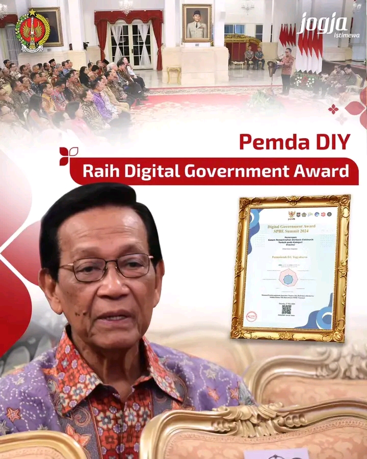 Pemerintah Daerah DIY Raih diGital Government Award