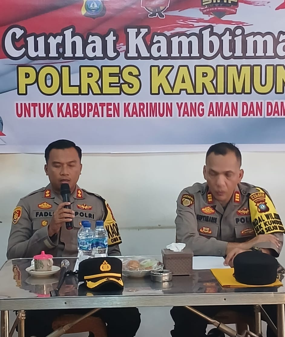Kapolres Karimun Gelar Jumat Curhat Kamtibmas Bersama Masyarakat di Wilayah Hukum Polsek Kundur