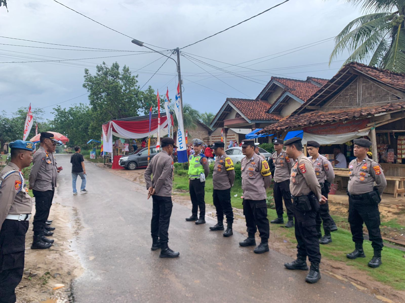 Satgas Operasi Mantap Brata Polres Pringsewu Amankan Tiga Titik Kampanye