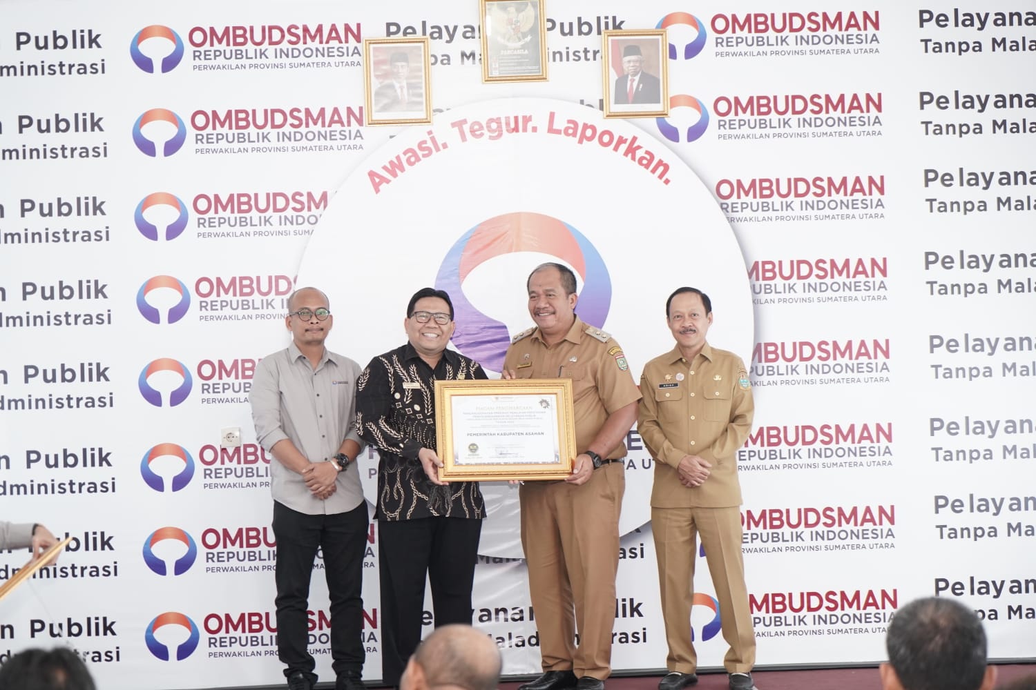 Pemerintah Kabupaten Asahan Raih Predikat Tinggi Kepatuhan Pelayanan Publik Dari Ombudsman